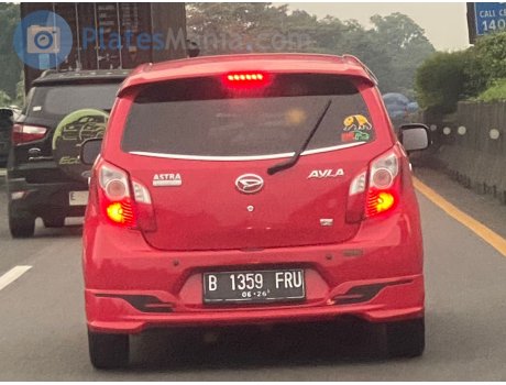 B 1359 FRU, Daihatsu Ayla