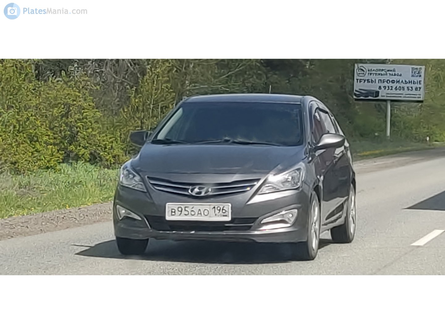 в 956 ао 196, Hyundai Solaris 1st gen Sedan (RB), facelift, 2014–2017