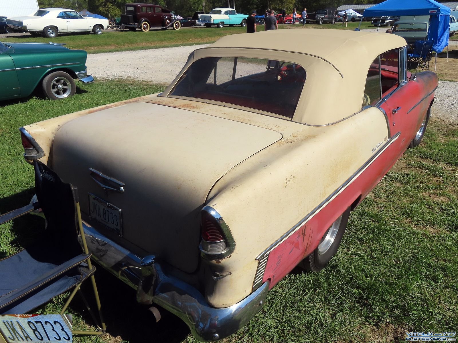 JKA 8733, Chevrolet Bel Air 2nd gen 1955 2-door Convertible (2434; A-body), 1954–1955