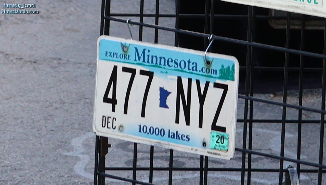477-NYZ, License plate without vehicle 