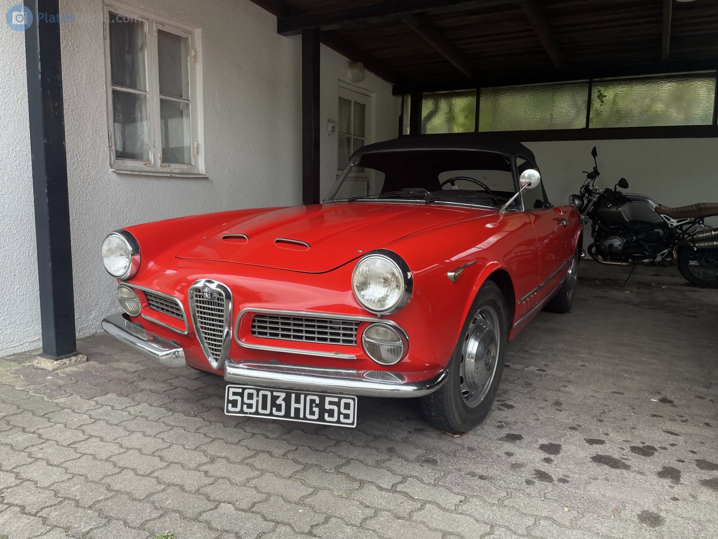 5903 HG 59, Alfa Romeo 2000 1st gen Spider (102), 1958–1961