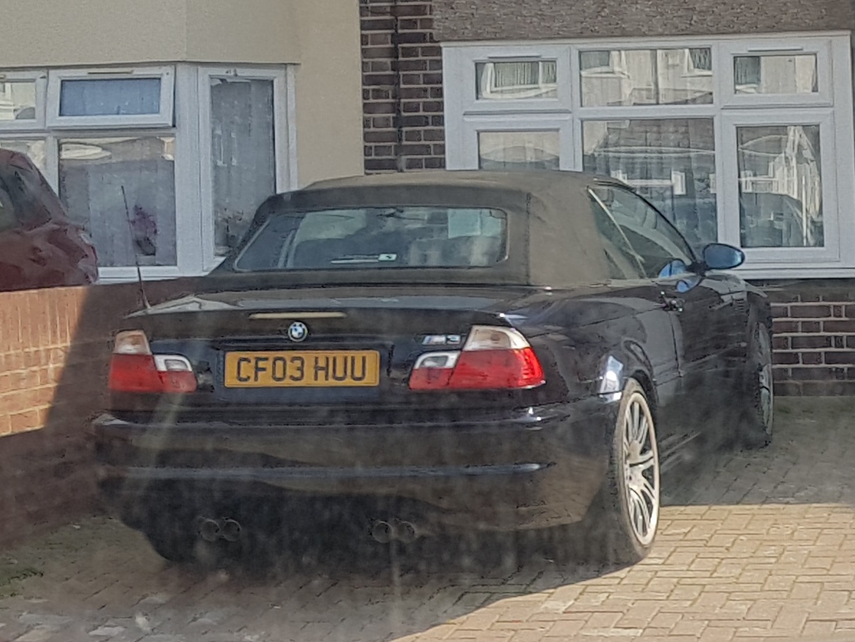 CF03HUU, BMW M3 3rd gen Convertible (E46), 2000–2006