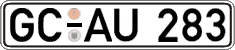 German license plate, Regular plates