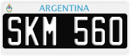 License plate of Argentina, Cars (1995, ABC 123)