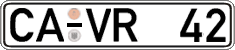 German license plate, Regular plates