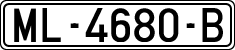 License plates of Spain, 1971 year series