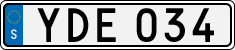 License plate of Sweden, Regular plates