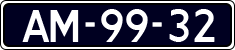 License plate of the Netherlands, Imported oldtimers (cars)