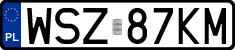 License plates of Poland, Regular car plates