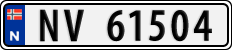 License plate of Norway, Cars