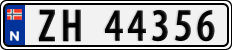 License plate of Norway, Cars