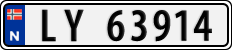License plate of Norway, Cars