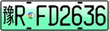 License plate of China, Electric vehicles
