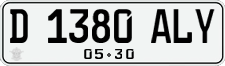License plate of Indonesia, Regular plates
