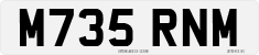 License plate of the United Kingdom, 1983 year system