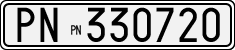 License plate of Italy, Cars (1927 year series)