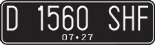 License plate of Indonesia, Regular plates