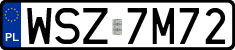 License plates of Poland, Regular car plates