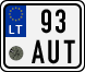 License plate of Lithuania, Mopeds