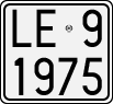 License plate of Italy, Motorcycles (1927 year series)