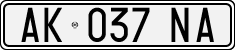 License plate of Italy, Cars (1994 year series)