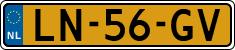 License plate of the Netherlands, Cars