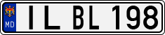License plate of Moldova, Cars (1992)