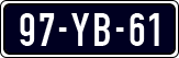 License plate of the Netherlands, Imported oldtimers (cars)
