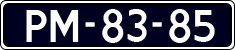 License plate of the Netherlands, Imported oldtimers (cars)