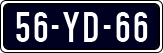 License plate of the Netherlands, Imported oldtimers (cars)