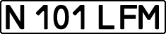 License plate Kazakhstan, Private owners (1993)