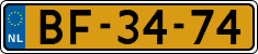 License plate of the Netherlands, Commercial Vehicles (1951-1994 system)