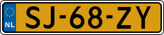 License plate of the Netherlands, Cars