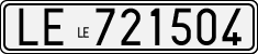 License plate of Italy, Cars (1927 year series)