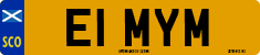 License plate of the United Kingdom, 1983 year system
