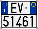 License plate of Italy, Motorcycles (1994 year series)