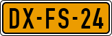License plate of the Netherlands, Cars