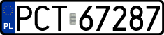 License plates of Poland, Regular car plates
