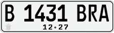 License plate of Indonesia, Regular plates