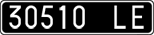 License plate of Italy, Cars (1927 year series)