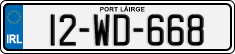 License plate of Ireland, Regular plates