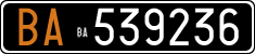 License plate of Italy, Cars (1927 year series)