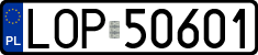 License plates of Poland, Regular car plates