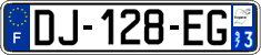 French license plate, SIV (ordinary)