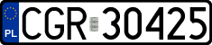 License plates of Poland, Regular car plates