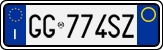 License plate of Italy, Cars (1994 year series)