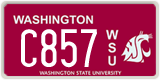 Washington, Specialty plates (X12X)