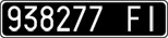 License plate of Italy, Cars (1927 year series)