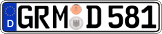 German license plate, Regular plates