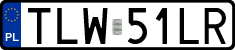 License plates of Poland, Regular car plates